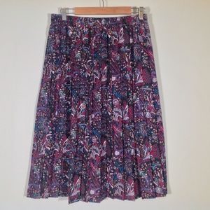 Vintage Pykettes Maxi Skirt Womens Large Satin